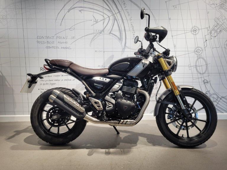 2024 TRIUMPH Scrambler 400 X, '24 Plate with 2357 miles