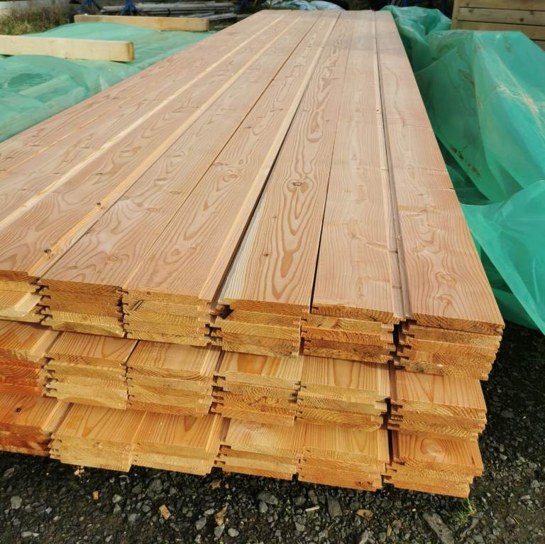 🌲 Stunning larch cladding timber - dozens of profiles
