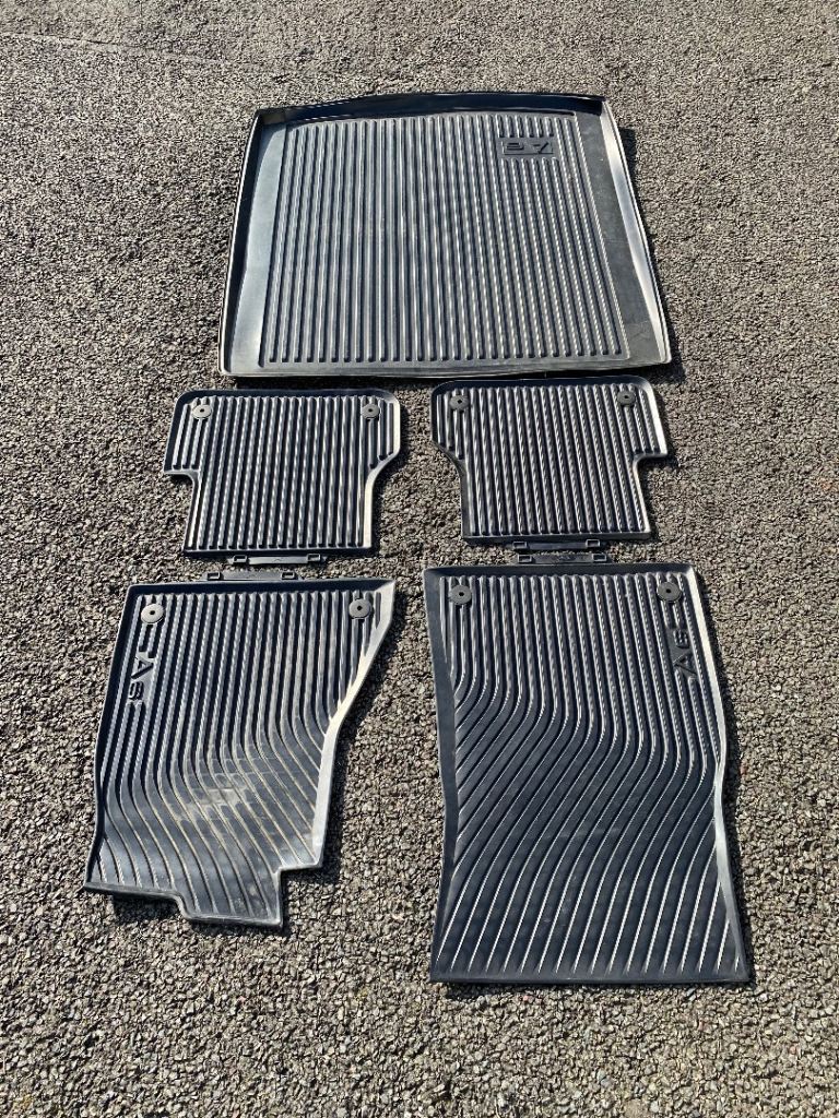 Audi A6. Genuine rubber mats including boot liner