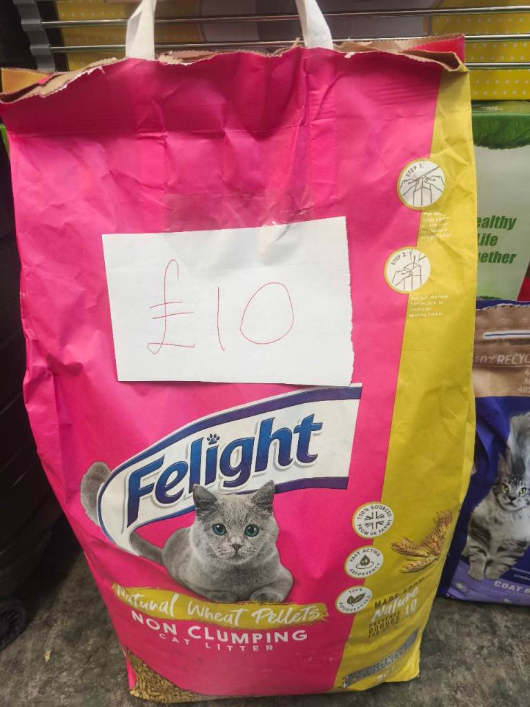 Felight natural wheat pellets - cat litter