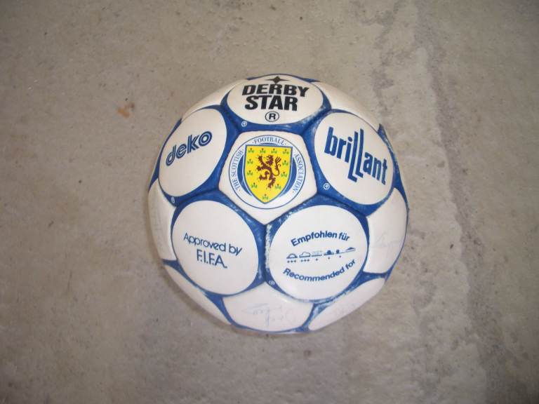 Vintage Signed Scotland Football