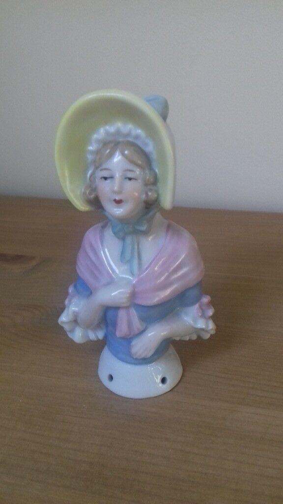 Vintage china tea cosy doll