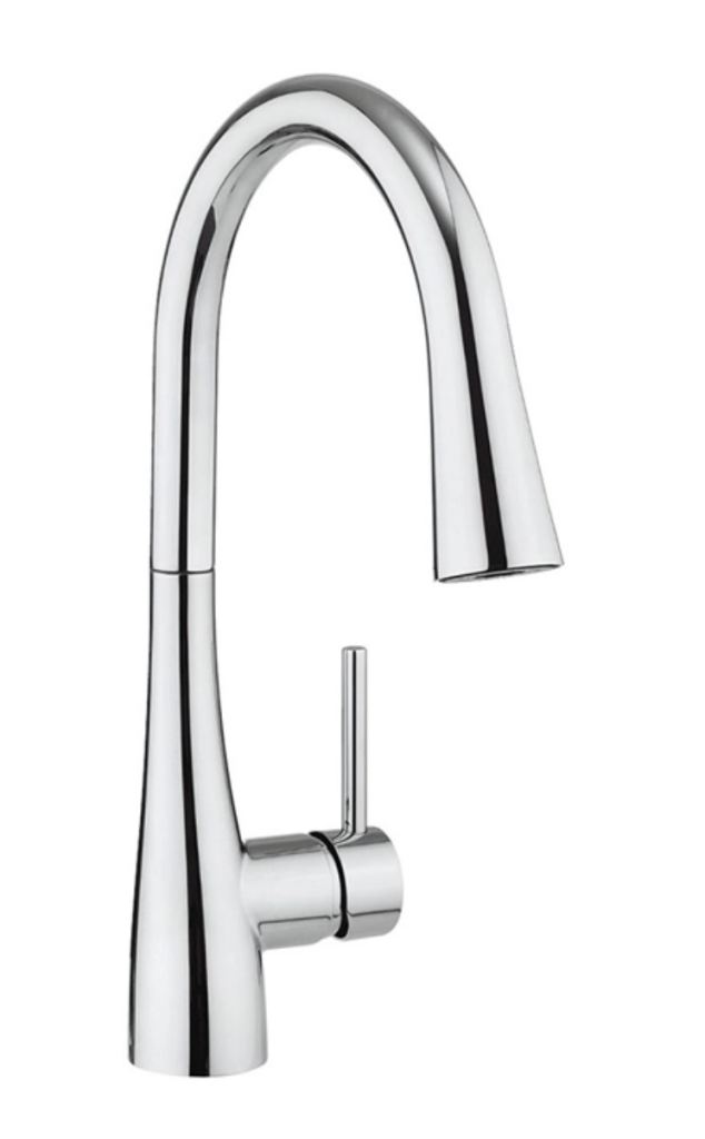 Crosswater Cook Side Lever Kitchen Mixer Tap with Flexi Spray - CO714DC