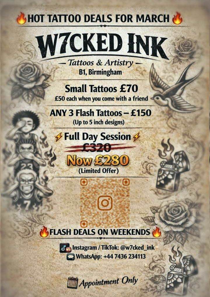 W7cked Ink Tattoos