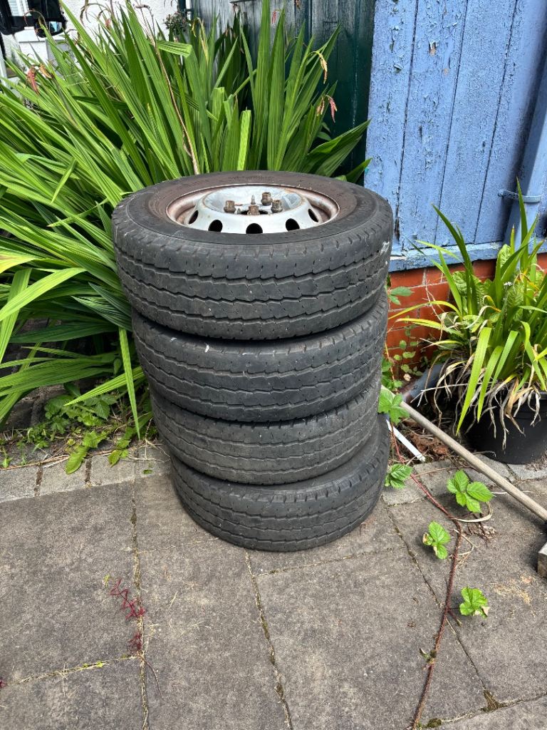 4 X 215/70 campervan tyres and wheels