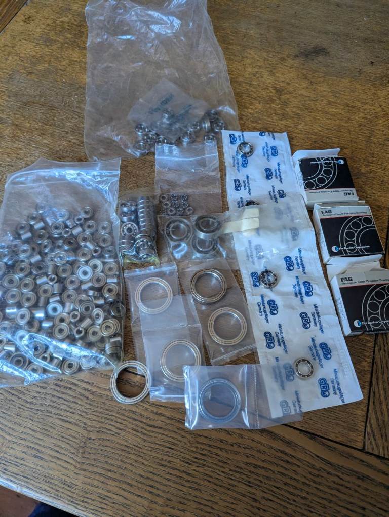 Big bag of various size ball bearing