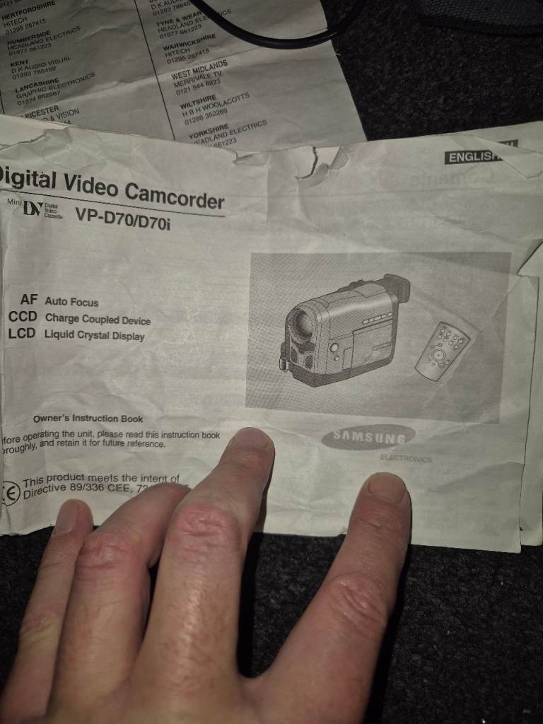 Samsung video camera 