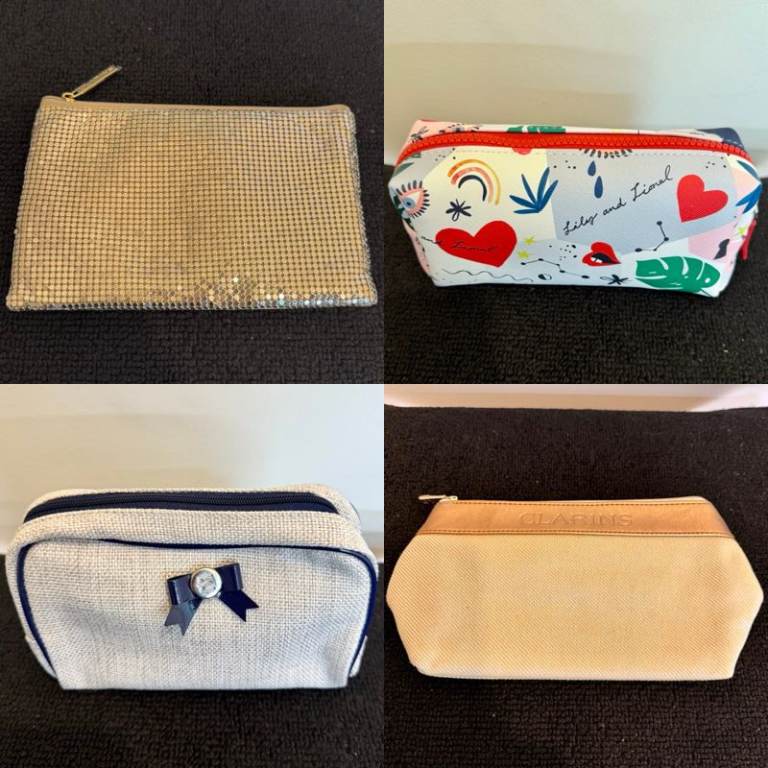 Women’s 4 Cosmetics, Toiletries Bags, Beauty Cases by Clarins and Elemis £15.