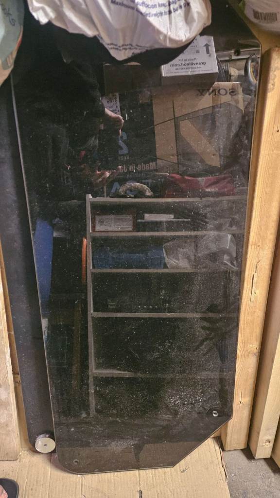 Free glass from tv stand