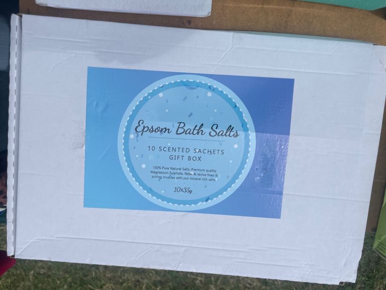 Epsom Bath Salts Brand New 10 Scented Sachets Gift