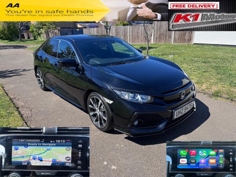 2017 Honda Civic 1.0 VTEC Turbo SR 5dr CVT HATCHBACK Petrol Automatic