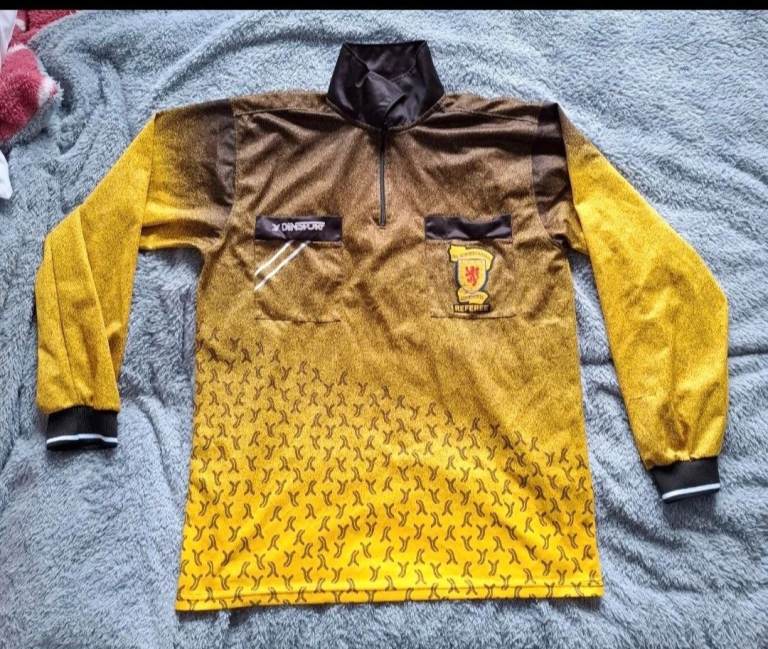 Vintage Scotland Football Referee Shirt – Good Condition
