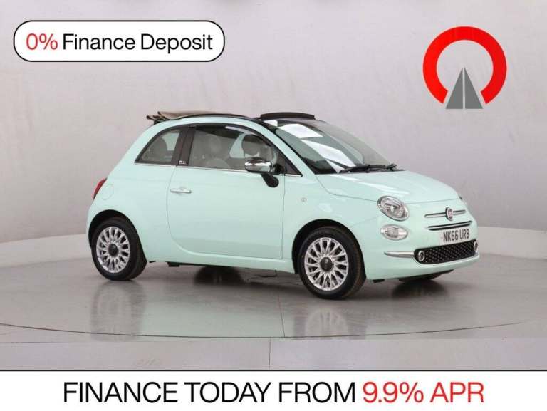2016 Fiat 500 1.2 Lounge 2dr CONVERTIBLE PETROL Manual