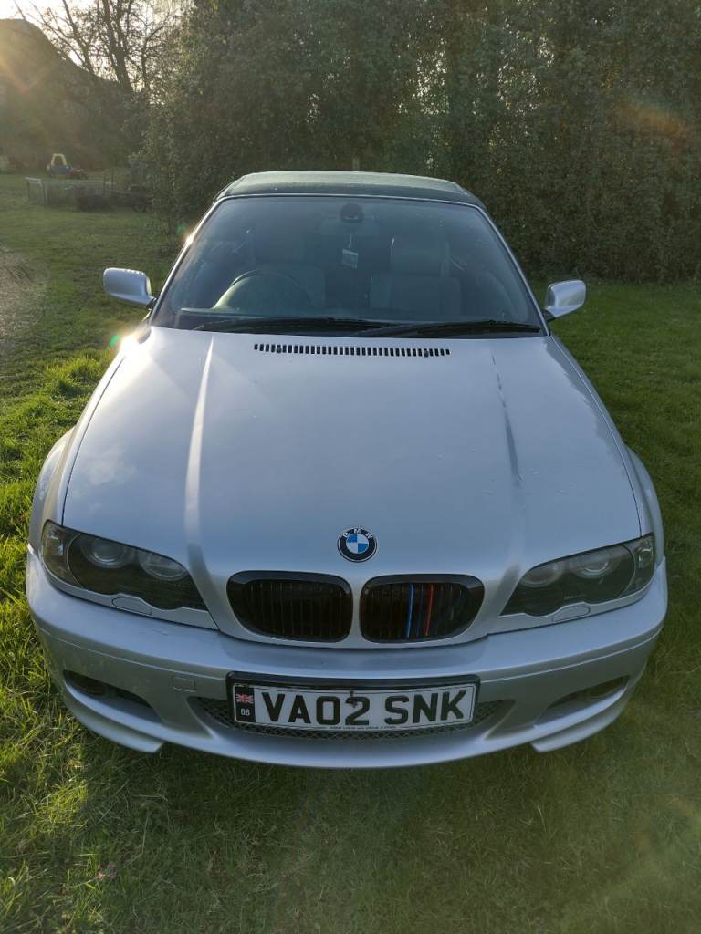 BMW E46 330CI convertible 2002, Manual.154k, SH, MOT 07/26, SILVER. COILOVERS. VGC.