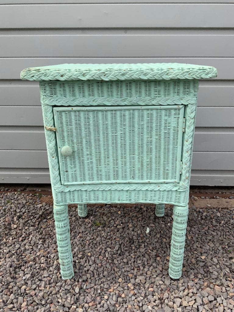 Vintage Wicker Bedside Cabinet…