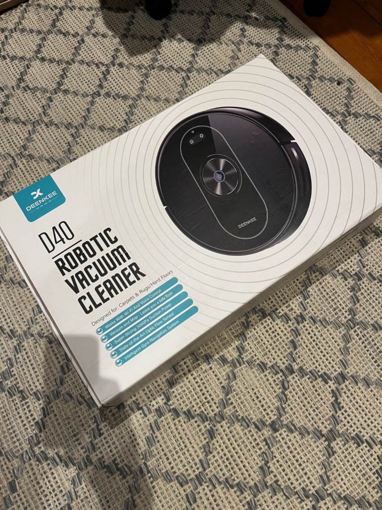 Deenkee D40 Robotic Vacuum Cleaner – Brand New in Box