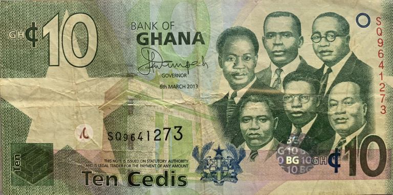 Banknote Ghana 10 cedi