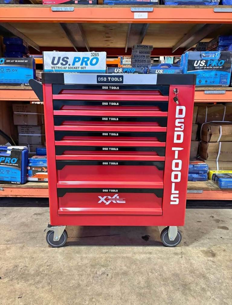 DSD TOOLS 7 Drawers Tool Box Cart