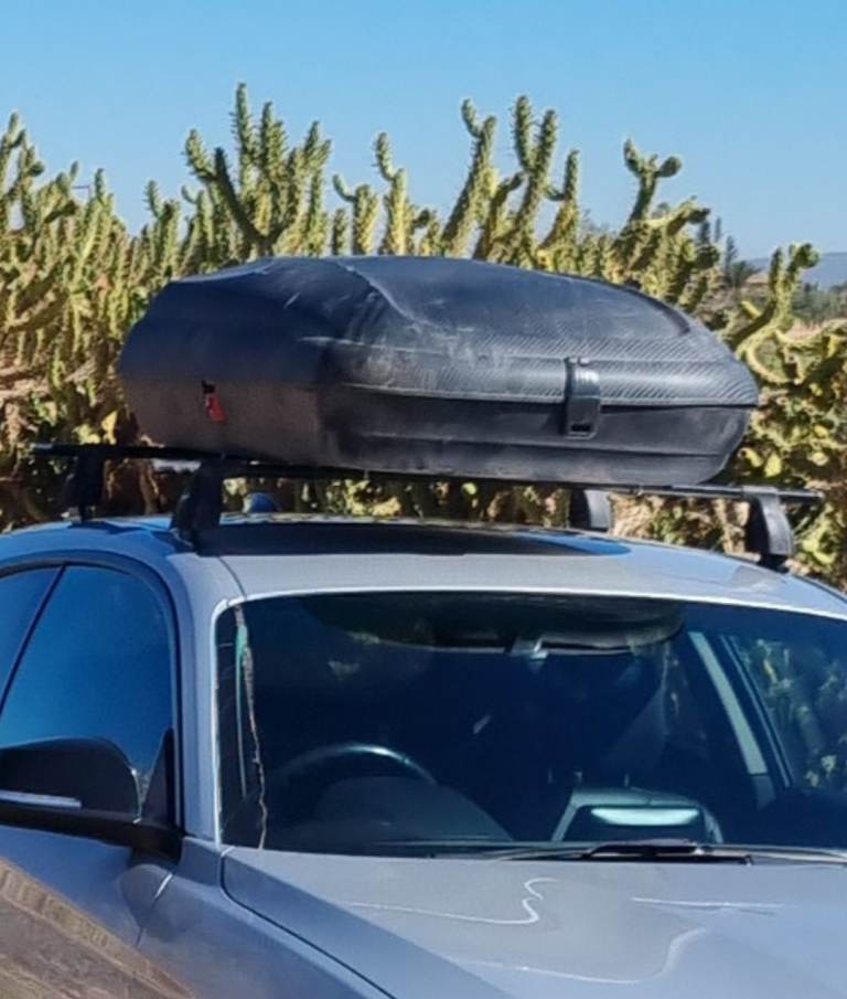 Roof Box with its bars.