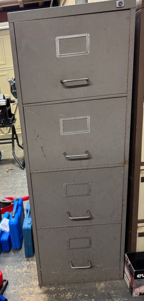 Free Metal filing cabinet garage storage 