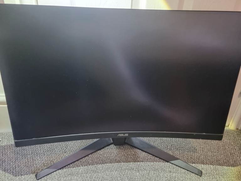 ASUS TUF 27" Curved 1440p 165Hz Gaming Monitor (VG27WQ1B) + Brand New Cables Bundle *negotiable