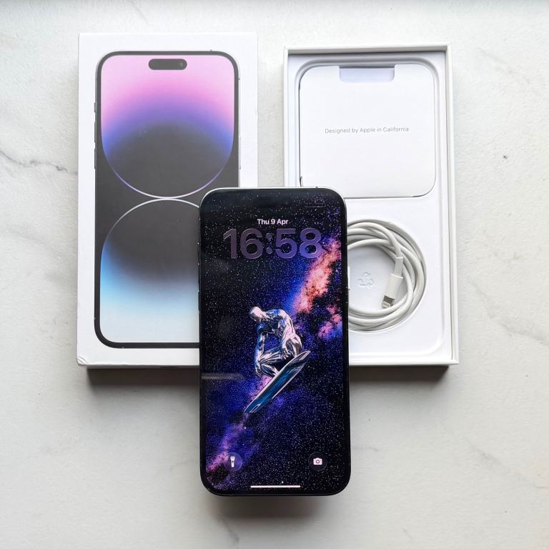 iPhone 14 Pro Max 128GB Unlocked (Good Condition) With Box & Charger