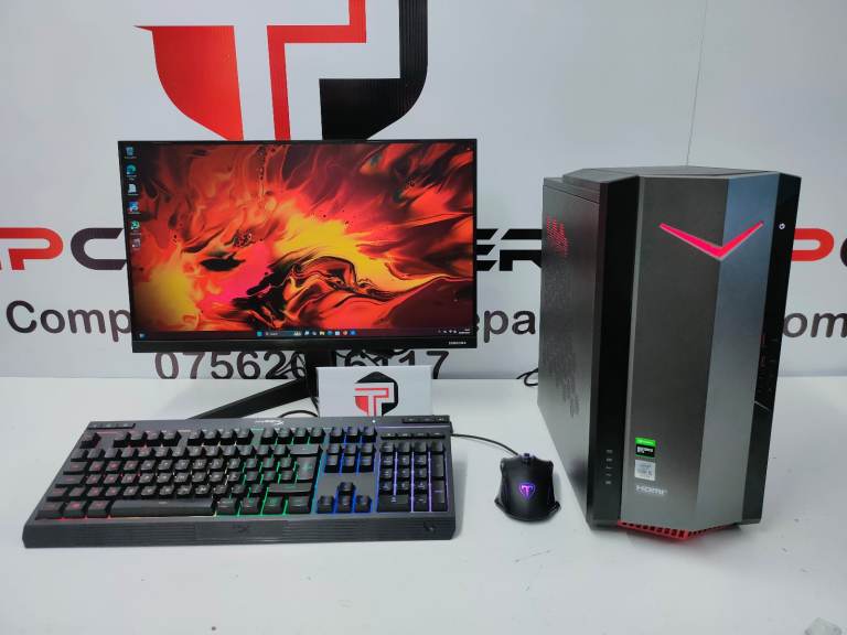Acer Nitro Gaming Computer PC Setup with Monitor 
