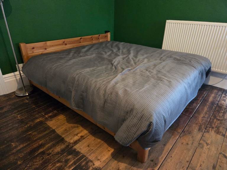 Super King Bed Frame – Solid Wood, Good Condition
