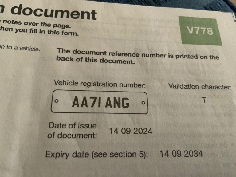 AA71 ANG   Number plate