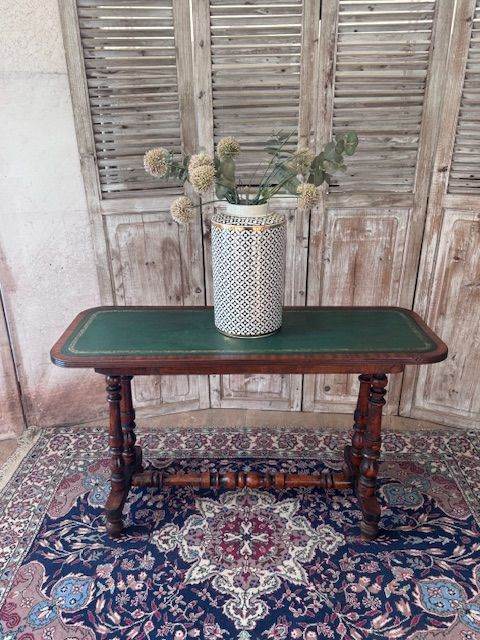 Rectangular antique Victorian library side table