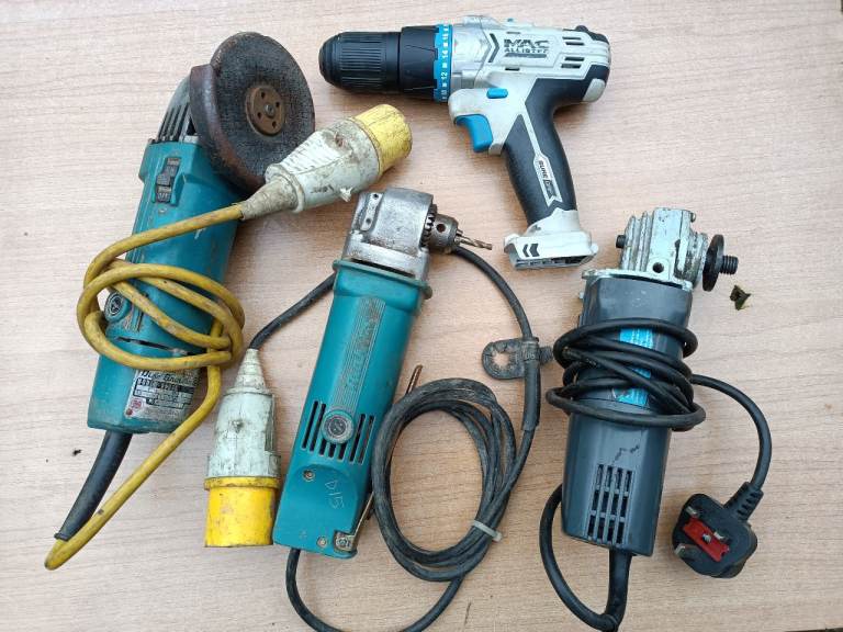 Makita angle drill and grinder ect.