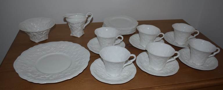 Vintage Royal Stafford Old English Oak bone china coffee/tea set