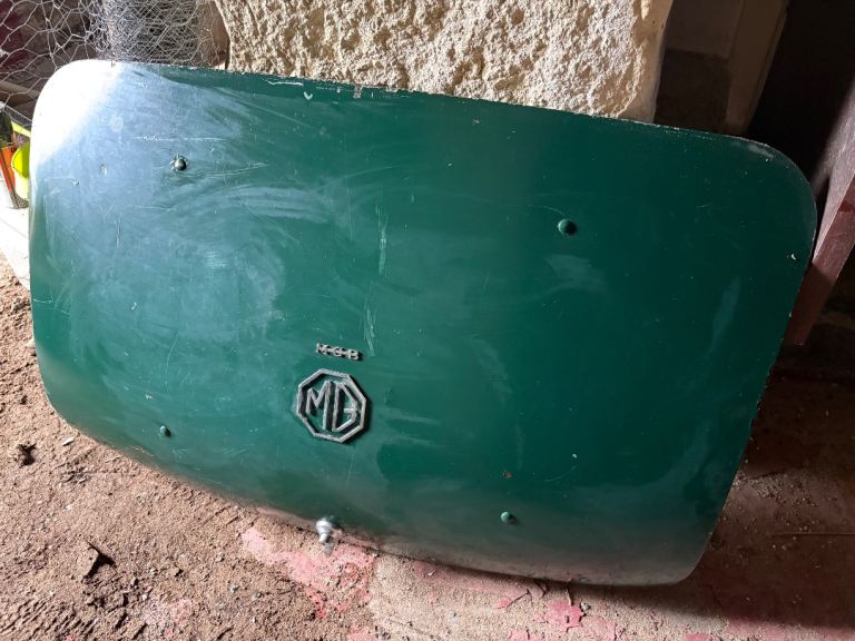 MGB boot lid forest green fair condition