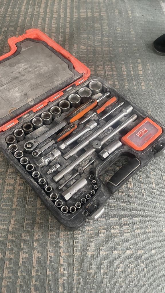 Bahco Socket & Spanner Tool Set with Case – Good Condition