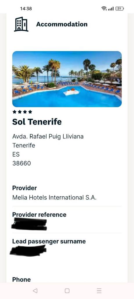 Holiday for sale Tenerife 