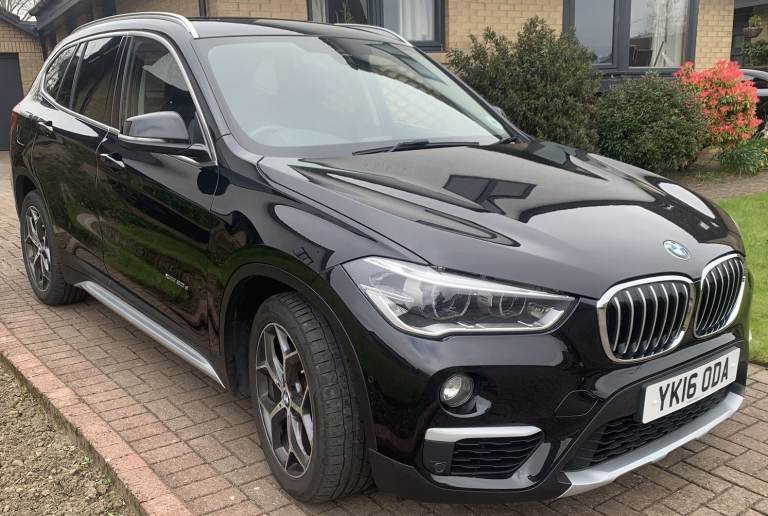 2016 black BMW X1 2.0 20d xLine Diesel Auto xDrive (only 30k miles on new engine replaced by BMW)