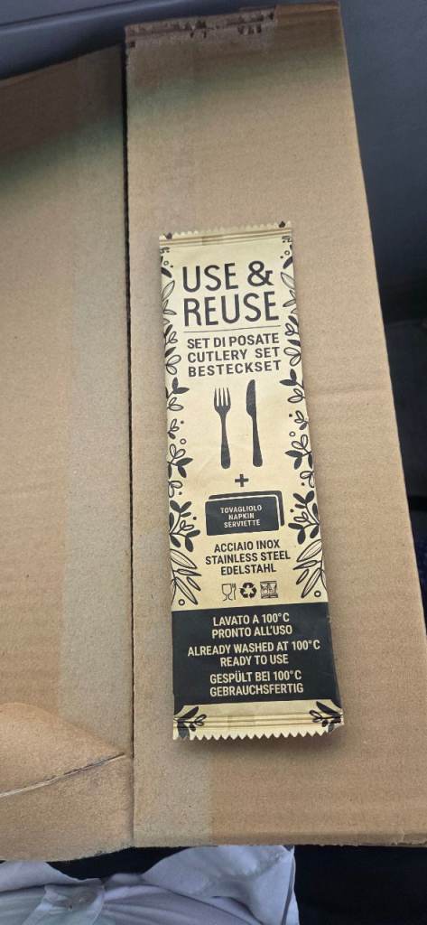 Pintinox Use & Reuse 100 Set Disposable Cutlery