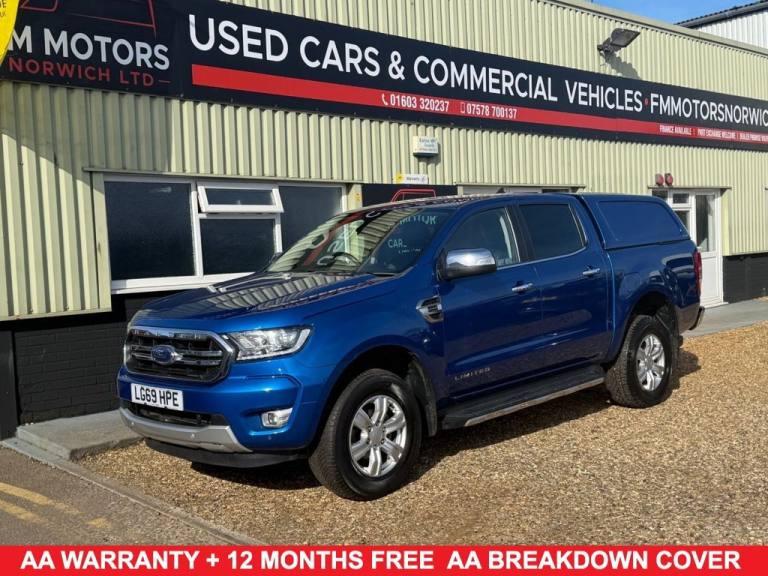 2020 69 FORD RANGER 2.0 ECOBLUE LIMITED PICKUP DOUBLE CAB 4DR DIESEL MANUAL 4WD 