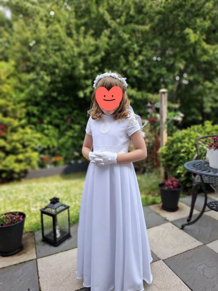 Beautiful First Holy Communion Dress with accesories