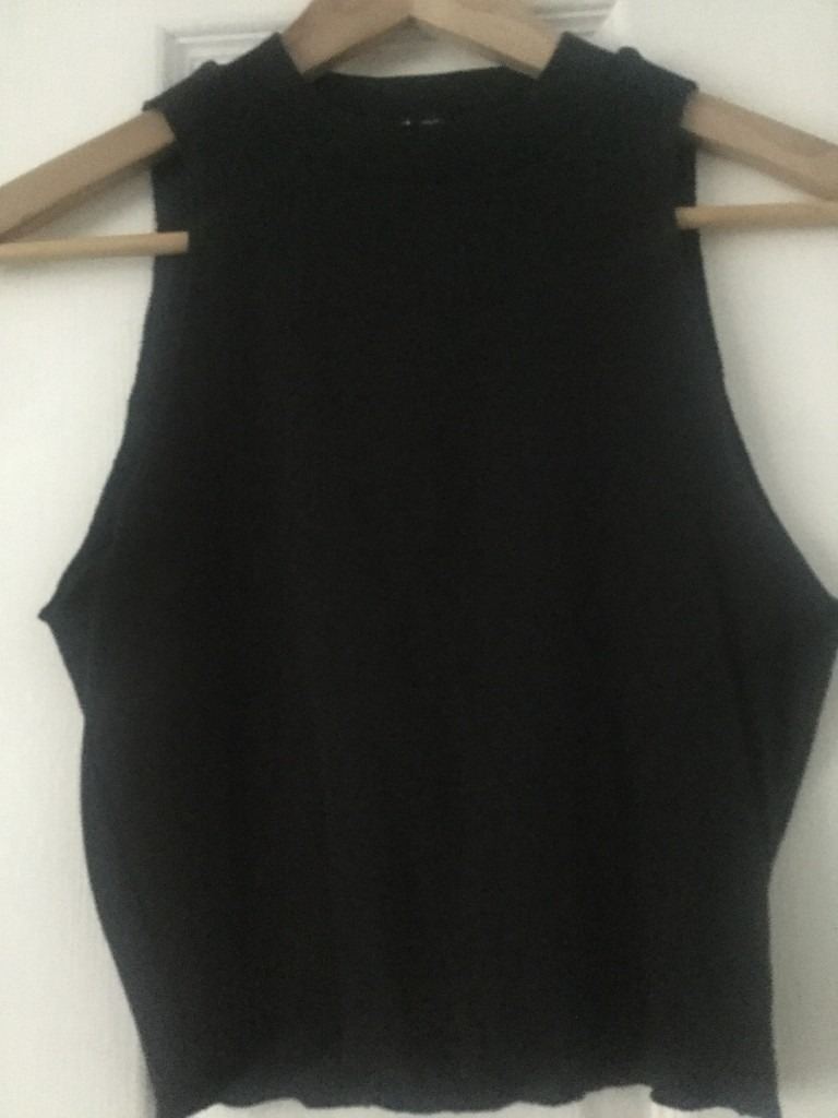 Zara black sleeveless top