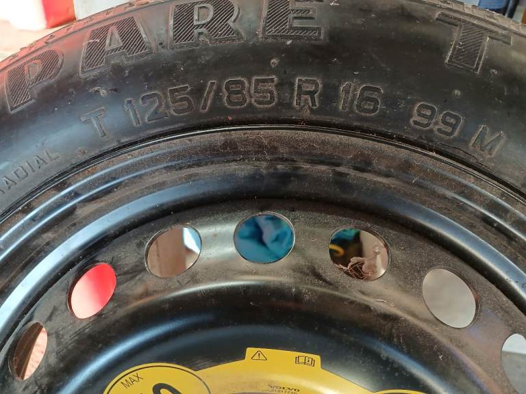 Space saver spare wheel 