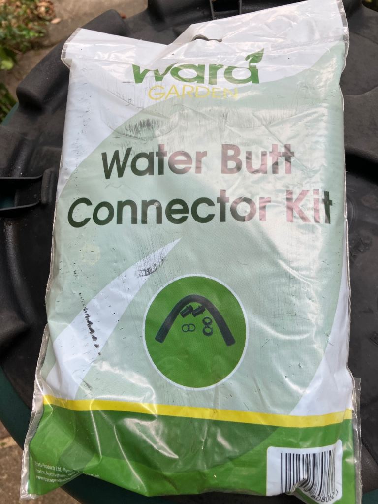 Ward water butt with tap, stand and downpipe connection kit