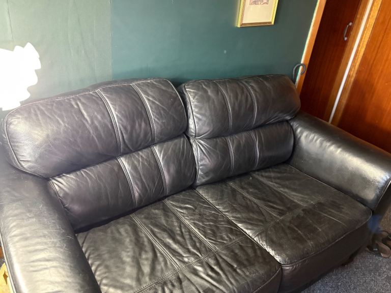 Two seater leather sofa