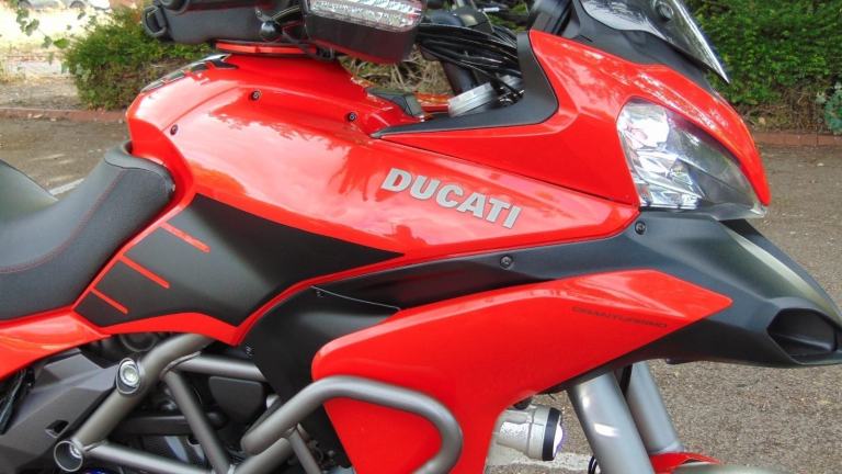 Ducati Multistrada 1200S Granturismo 2014 full luggage spec Italian tourer 