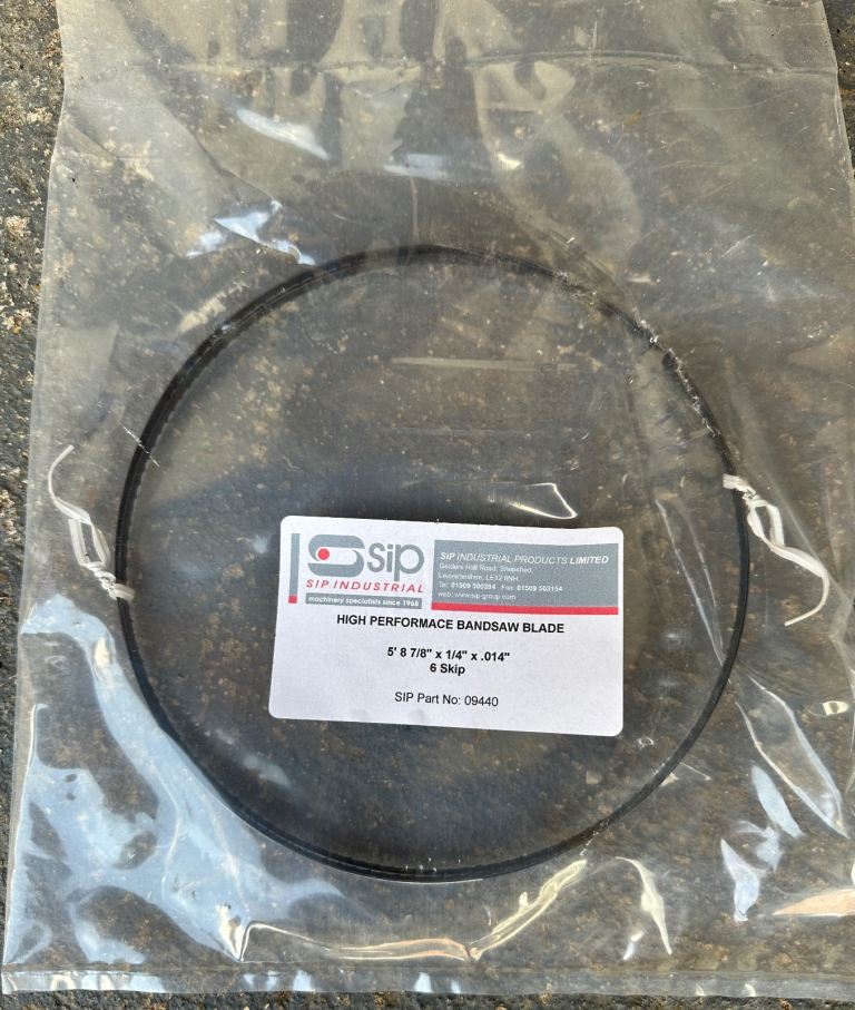 woodwork bandsaw blade 1750mm x 6.3mm x 0.35mm 6TPI 09440. woods, plastics, non-ferrous metals 