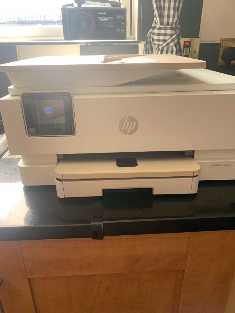HP Envy inspire 7900e All-in-One Printer – White, Good Condition