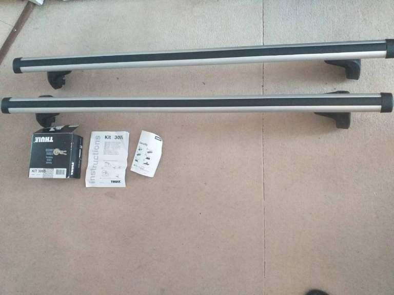 Thule roof bars with fitting kit 3065 BMW 3 and 5 series,