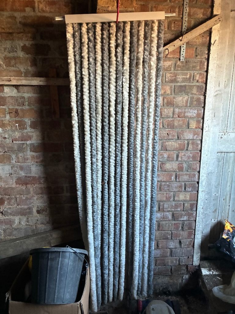 Motorhome/Caravan Chenille Door Curtain.