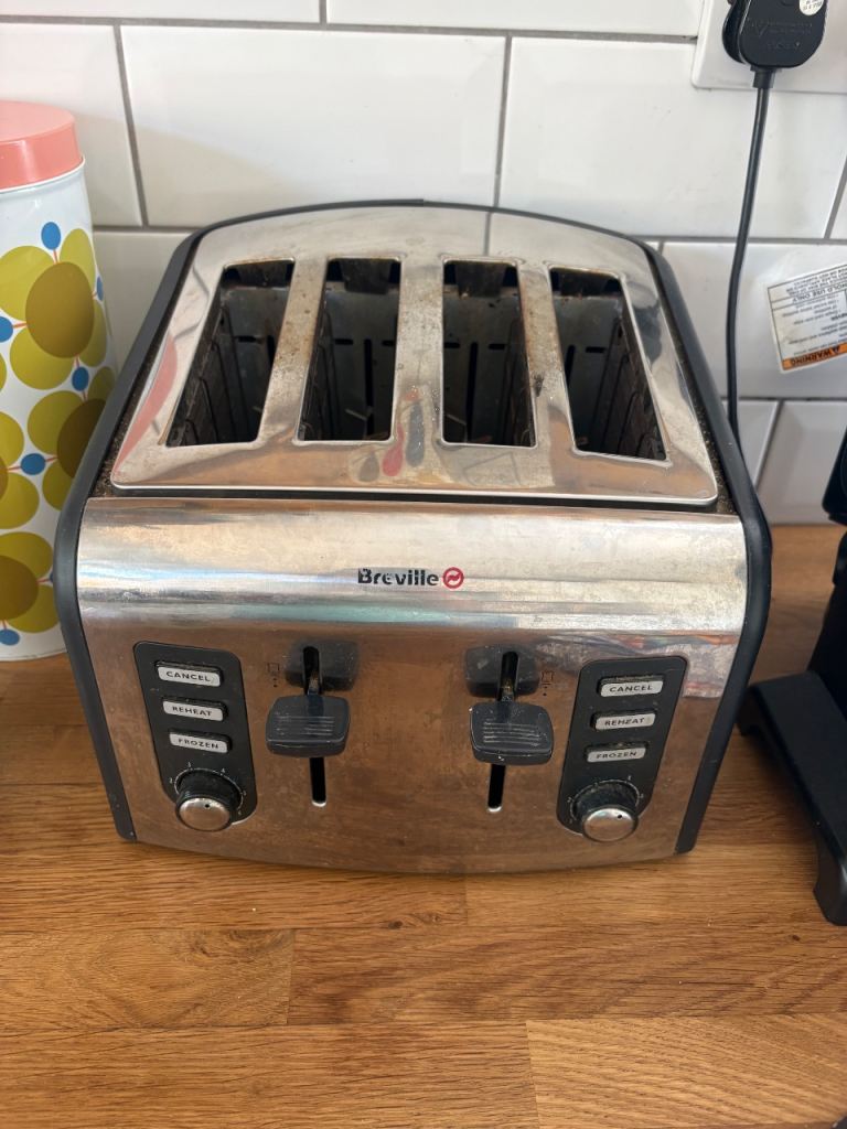 Breville 4-Slice Toaster – Silver, free
