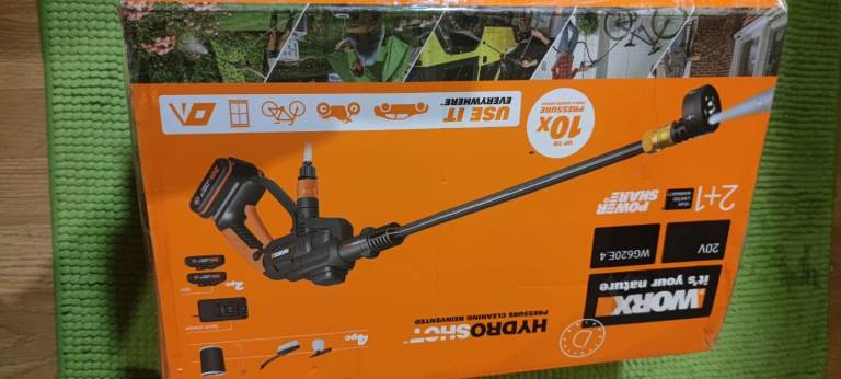 Worx Hydro Shot Pressure Cleaning Reinvented. WG620E.4